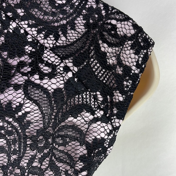 Robert Rodriguez Black Lace Over Lilac Top - Picture 6 of 7